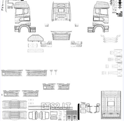 ets2 scania rjl skin template.